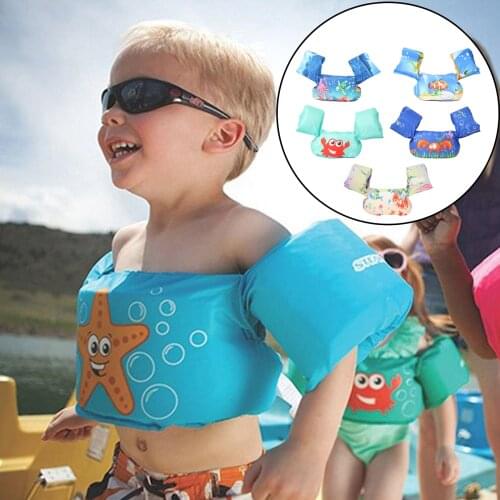 Kids Baby Swim Life Jacket Vest Children Learn Swimming Training Swim Aid Floats with Shoulder Harness Arm Wings