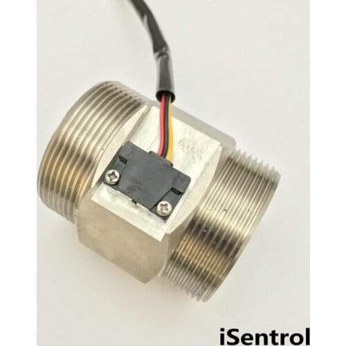 USS-HS20TA BSP 2" Stainless Steel Hall Effect Water Flow Sensor 10-200L/M Turbine Flowmeter for water purifier, water dispenser