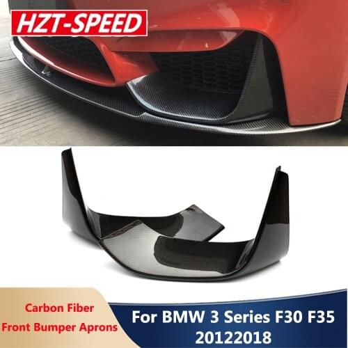 Rear Carbon Fiber Car Front Bumper Aprons Side Splitter F30 F35 For BMW 3 Series Modification M3 Style Car Bumper 2012-2018