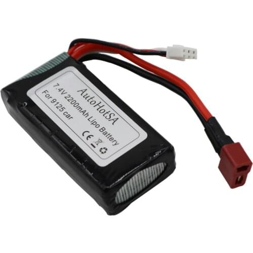 Battery For XINLEHONG 9125 RC toy Car Spare Parts with USB Charger 7.4V 2200mah XLH 9125 battery accessories upgraded to 4400mah