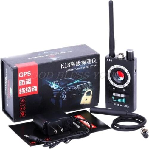 1MHz-6.5GHz K18 Anti Spy RF Detector Camera Wireless Bug Detect GSM Listening Device Finder Radar Radio Scanner Drop Shipping
