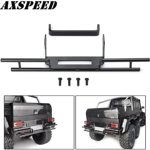 AXSPEED RC Car Rear Bumper with Frame Bracket Accessories for 1:10 Traxxas TRX6 TRX4 G63 G500 RC Crawler Car Parts