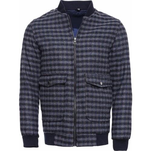 Striped Black Bomber Coat