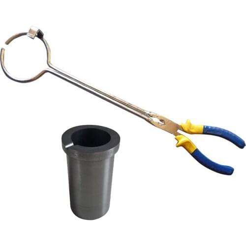 3kg Graphite Crucible with Tong DIY Jewelry Making Tools for Gold Silver Brass
