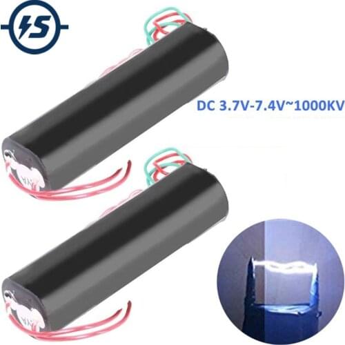 Pulse High Voltage Arc Generator Ignition Coil Inverter Igniter Module 1000KV 2cm 10s Super 3.7V-7.4V