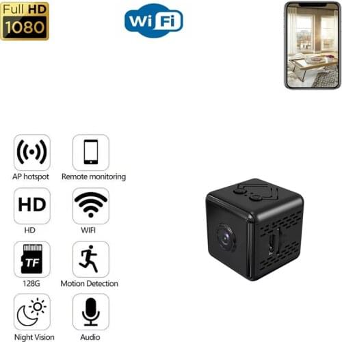 HD 1080P 4K Wireless Wifi IP Camera 150° Wide Viewing Angle Motion Detection Sport Mini Camera Long Standby 1000mah Surveillance