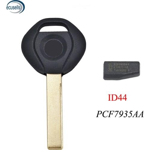 Transponder Ignition Car Key With ID44 PCF7935AA Chip 2 Track for BMW HU92 Blade