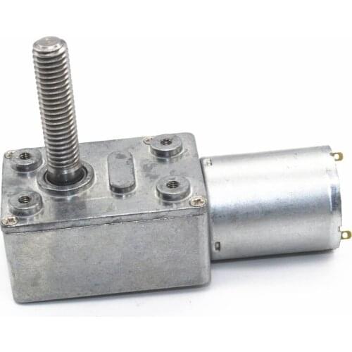 JGY370 worm gear motor, self-locking motor, M8 screw shaft, M8 screw motor shaft 12V24V