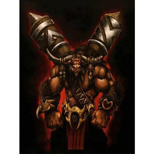 World Of Warcraft DIY Embroidery Cross Stitch 11CT Kits Craft Needlework Set Cotton Thread Printed Canvas Home Dropshipping