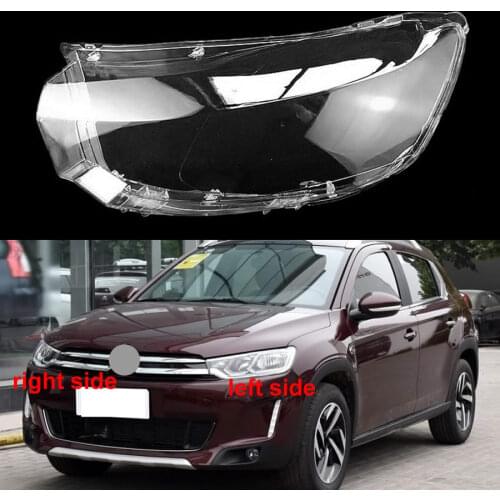 For Citroen C3-XR Front Headlights Transparent Lampshade Lampshade Headlight Shell Masks