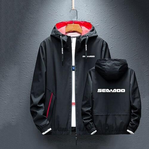 2021 New Sea Doo Seadoo Moto Logo Leisure Classic Hoodies Splice Rainproof Fashion Jacket Comfortable Zipper Casual Coats Tops