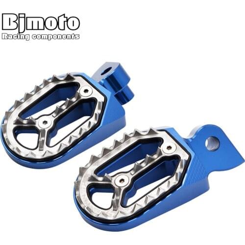 Pair Motorcycle Aluminum Foot Rest Peg Footrests For YAMAHA YZ85/125/250 YZ/WR250F YZ450F Dirt Bikes FootPegs