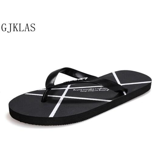 Flip Flops Beach Slippers for Men Casual Shoes Summer Slides Mens Slippers Outdoor Non Slip Black Man Shoes Bathroom Slippers
