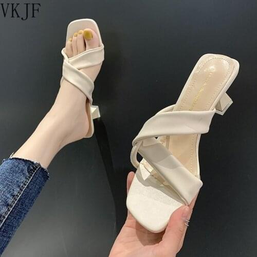 Women Bohemian Slippers 2021 New Summer Outdoor Non-slip Beach Shoes Flip Flops Slip On Slippers Slides Zapatos Mujer