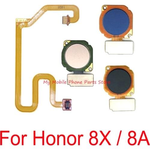 1 Set Return Back Home Button Key Touch ID Flex Cable For Huawei Honor 8X 8A Fingerprint Sensor Scanner Connector Flex Cable