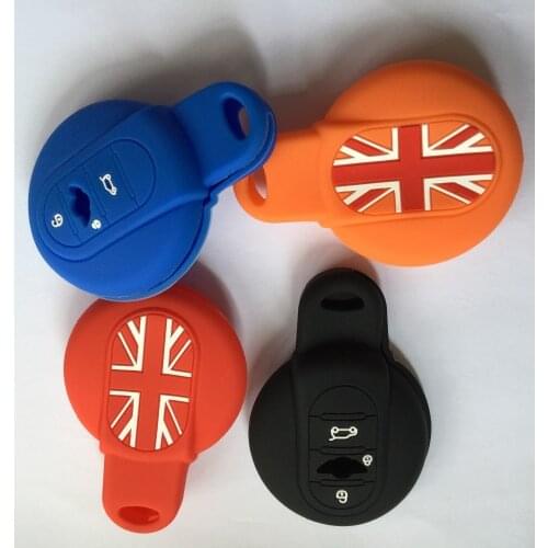4 Colors Silicon Skin Case Key Holder Bag For BMW Mini Cooper F55 F56 2014