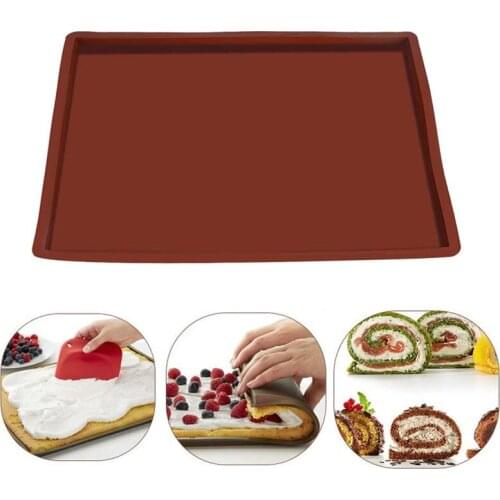 Silicone Baking Mat DIY Multifunction Oven Cake Pad Non-Stick Oven Liner Swiss Roll Pad Baking Mat Sheet Bakeware Baking Tools