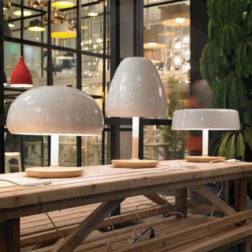 Modern creative designer mushroom head desk lamp living room bedroom bedside lamp book room lamp Nordic personalized decorative