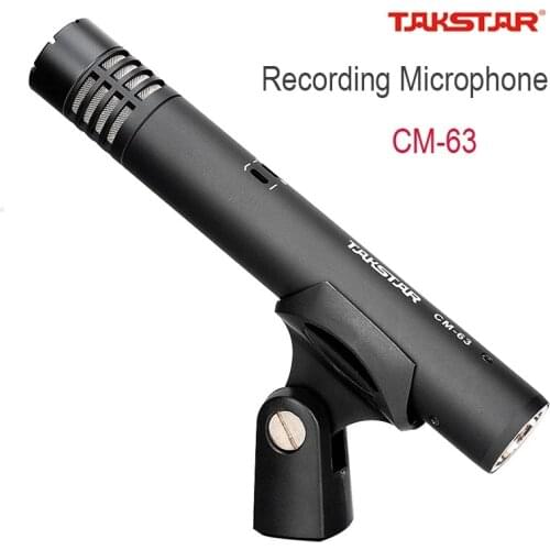 TAKSTAR CM-63/CM63/CM 63 Condenser Recording Microphone Microfone for Broadcasting On-stage Performance Musical Instruments