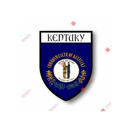 Funny Racing Stickers Decal Souvenir Vinyl Car Shield City Flag World Crest Usa Kentucky Motorcycle Decals