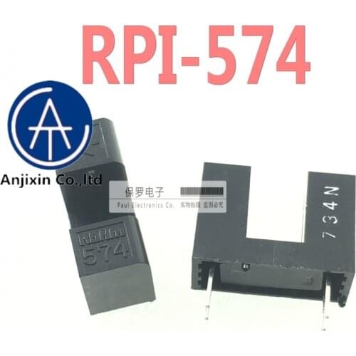10pcs 100% orginal and new through-beam photoelectric sensor RPI-574 printing 574 slot type slot width 5MM in stock