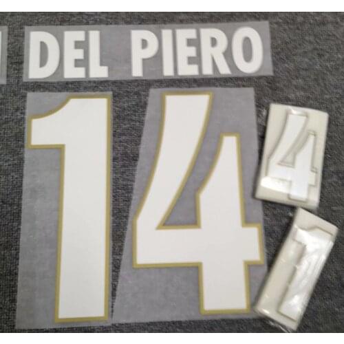 1996 Italy Nameset DEL PIERO Albertini Baggio Printing Customize Any Name Numer Soccer Patch Badge iron On Clothes