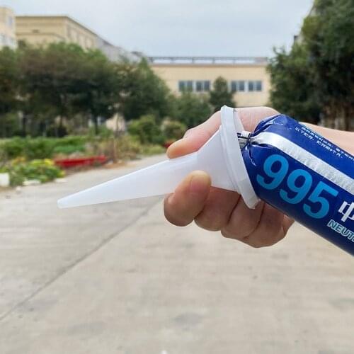 10 Pcs Structural Glue Nozzle Plastic Universal Caulking Nozzle Glass Glue Tip Mouth Home Improvement Construction Tools