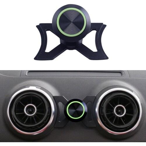 360° Degree Rotatable Support Mobile Phone GPS Accessories Suitable For Audi A3 S3 8V Car Phone Holder Exhaust Hole Car Holder