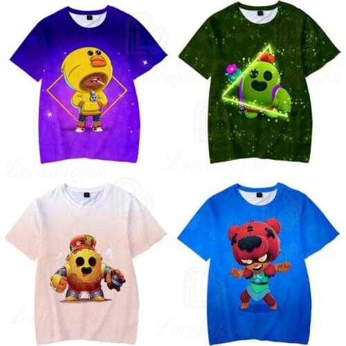 3d t shirts Mr.P and Stars, Browlers 2021 NEW Frack Kids Tops Girls Boys Clothes Harajuku Fashion Children Shark Leon T-shirt