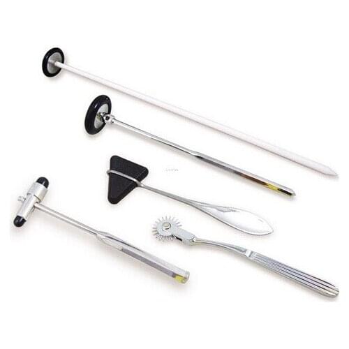 5 IN 1 Multifunction medical hammer Medical Neurological Hammer Percussor Diagnostic Medical Reflex Percussion Hammer set