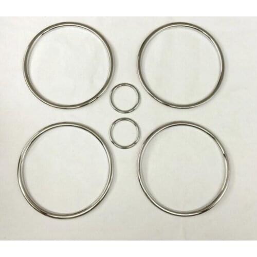 6x Car Chrome Audio Speaker Stereo Decorative Ring Cover Loop Sticker trim Fit For Ford Kuga Escape 2013 2014