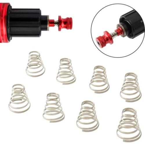 8 Pcs Bike Quick Release Skewer Springs Replacement Bicycle Front Rear Wheel Skewer Springs Stainless Steel Spring Replace Part