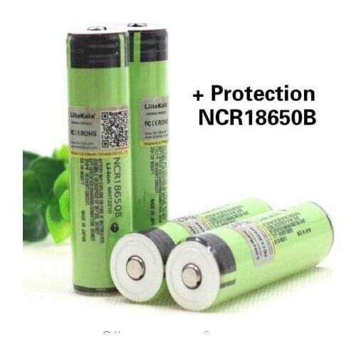 Liitokala new original NCR18650B 3.7V 3400 mAh + protection 18650 lithium rechargeable battery with PCB mobile devices Battery
