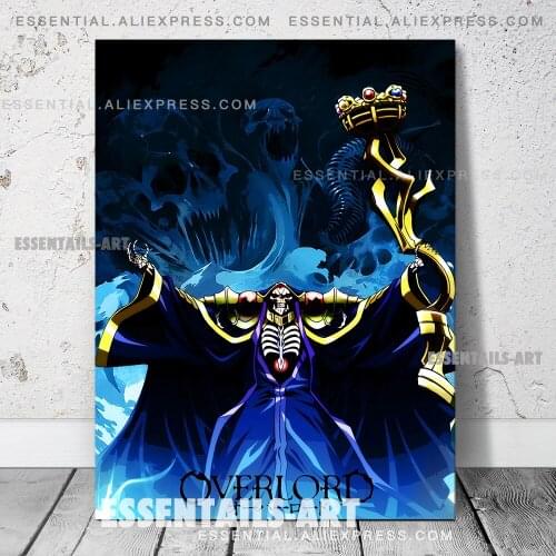 Ainz Overlord Anime Poster Canvas Wall Art Painting Decor Pictures Bedroom Study Living Room Home Decoration Prints