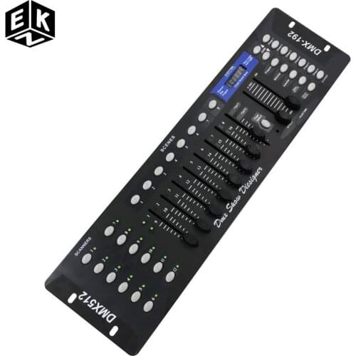 Free shipping NEW 192 DMX Controller DJ Equipment DMX 512 Console Stage Lighting For LED Par Moving Head Spotlights DJ Controlle