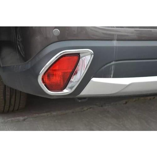 For Mitsubishi Outlander 2016 2 PCS Brand New ABS Chrome Front & Rear Headlight Fog Lamp Cover Trims Car Styling Accessories