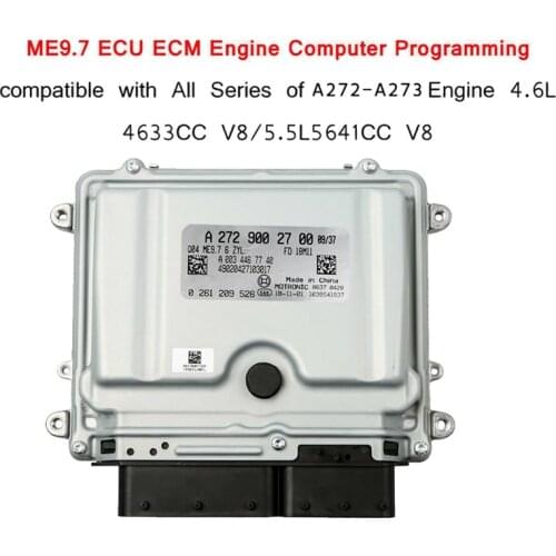 New for Mercedes Benz ME9.7 ECU ECM 272 Engine Computer Programming Compatible with All Series 273 Engine 4.6L 5.5L V8
