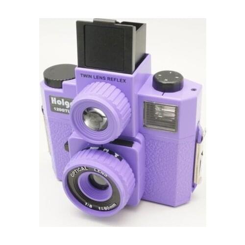 HOLGA 120TLR / 120 TLR Twin Lens Reflex Medium Format Film Purple Lomo Brand new