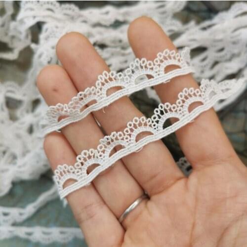 6 Meters High Quality Delicate Venise Lace Trim Ivory Lace Fabric Appliques Lace Ribbon for Couture Supplies 1.2cm