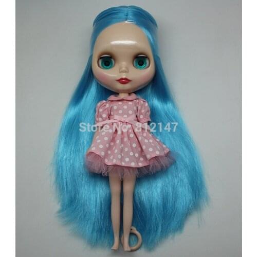 Free shipping cost Nude dolls (blue hair)