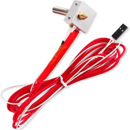 MK8 Nozzle Extruder Throat Heater 1.75mm/0.4mm DIY Hotend Kit Extruder Heater Block For Raprep i3 Anet A2 A8 3D Printer Parts