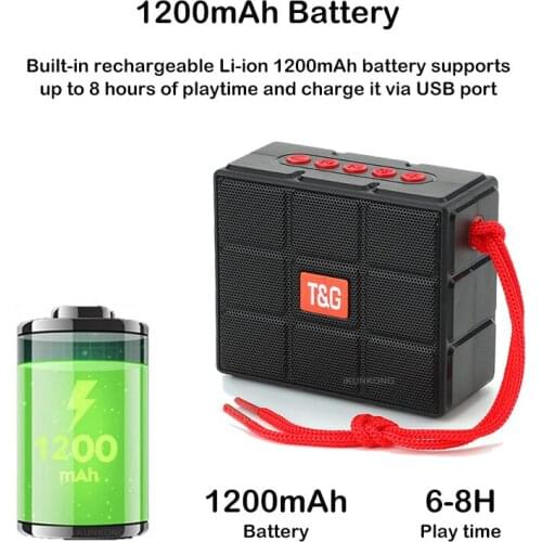 New Portable Wireless Bluetooth Speakers Waterproof Outdoor Bass Column Support USB TF AUX Computer Speaker FM Radio Boombox Som