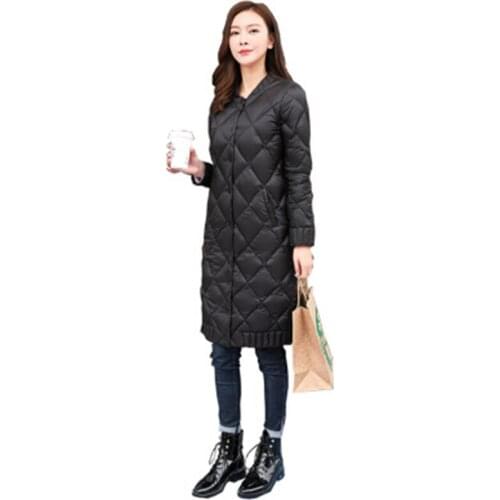 2018 new winter women A-Line duck down jacket cloak coat mongolia sheep fur collar thick long coats plus size outerwear D479
