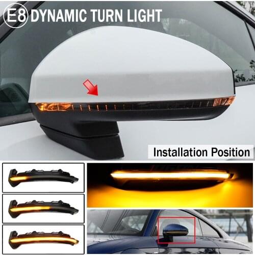 New For Audi TT Mk3 8S TTS TTRS R8 4S Dynamic LED Side Wing Mirror Blinker Sequential Turn Signals Car Styling Modification Lamp