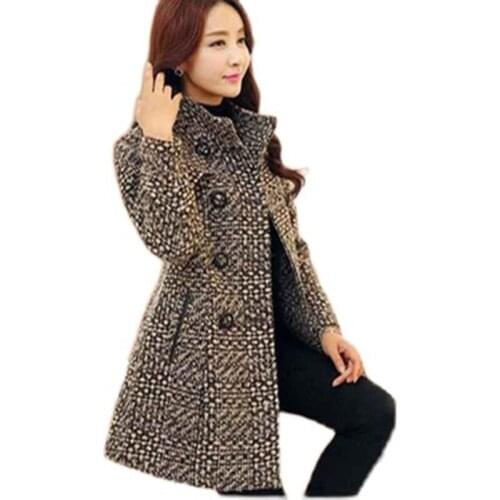 OKXGNZ Women's Tweed Coats