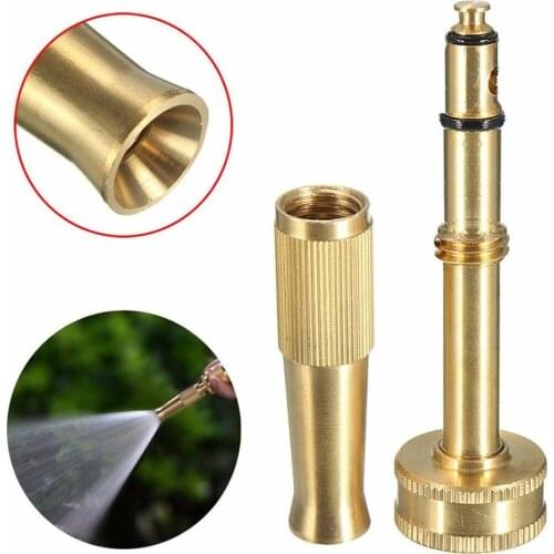 3/4 inch Garden Irrigation Spray Gun Adjustable Brass Sprinkler Garden Hose Sprinkler System Car Wash lawn Watering Water Gun