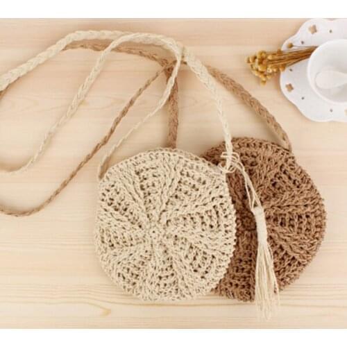 Woven Straw Crossbody Cute Straw Shoulder Bag Summer Beach Envelope Bag For Women Girls RE