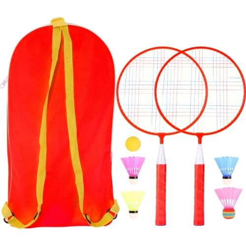 Badminton Racket for Children 1 Pair, Nylon Alloy Pracitical Professional Racquet Set for Children Indoor/Outdoor Sport Game