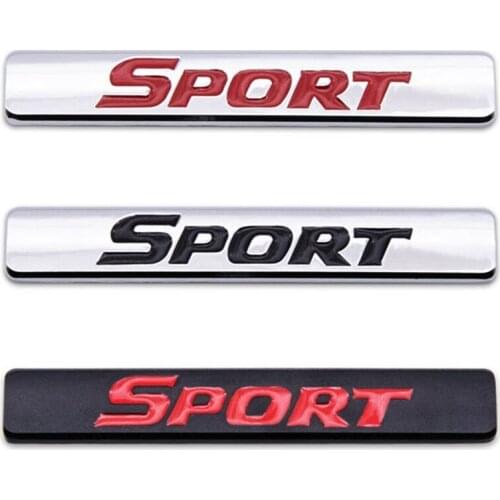 3D SPORT Logo Emblem Car Styling Decorative Metal Sticker Badge Motorcycle Auto Universal Sport Decal Accessories