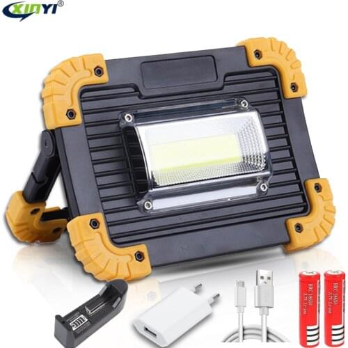 100W COB Work Lamp LED Portable Lantern Waterproof 4-Mode Emergency Portable Spotlight Rechargeable Floodlight for Camping Light